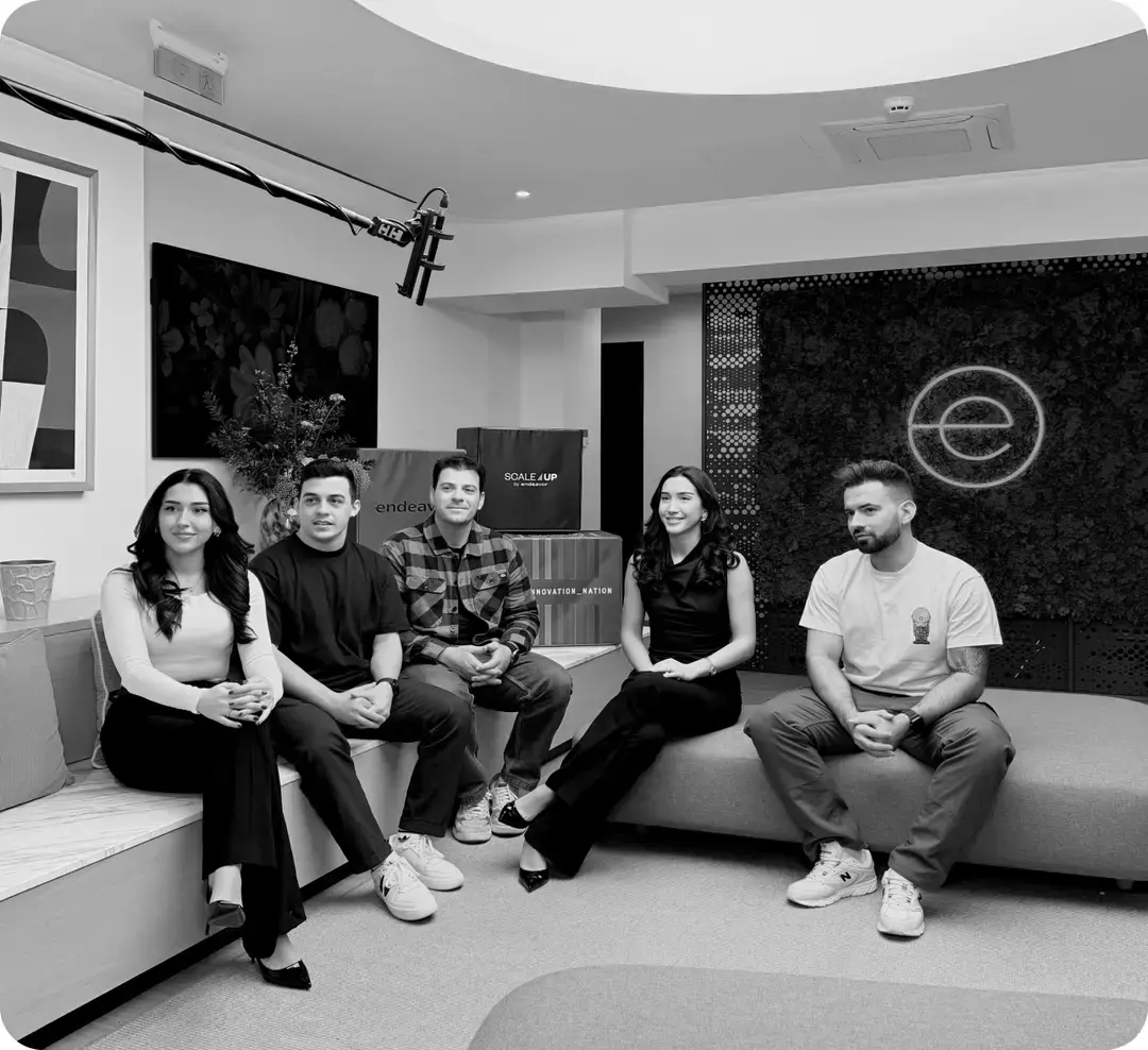 The HouseMaster team, five people sitting together in a studio